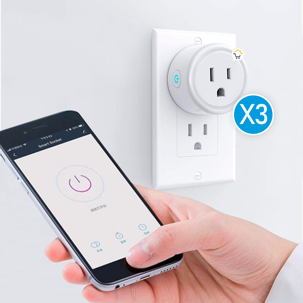 Enchufe Inteligente Wifi X3 Alexa 22027
