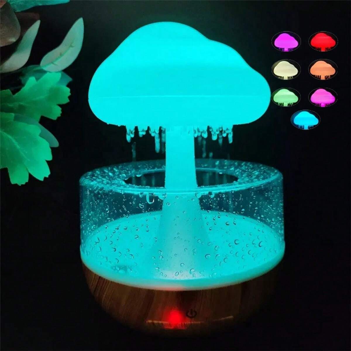 Humidificador Nube De Lluvia Multicolor ☑️