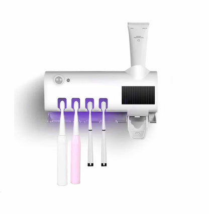 SOPORTE SMART ULTRAVIOLETA PARA CEPILLOS Y CREMA DENTAL