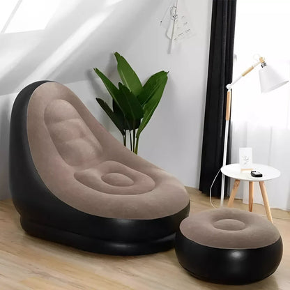 Silla inflable multiusos con reposapies