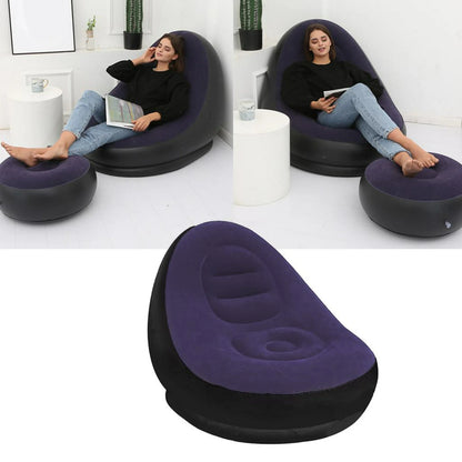 Silla inflable multiusos con reposapies