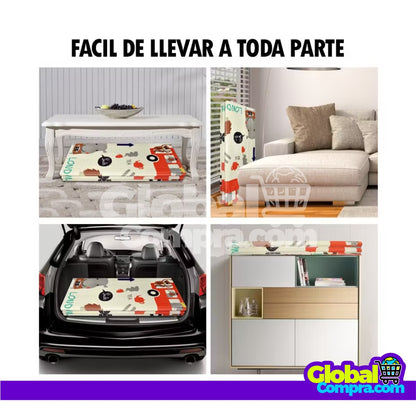 TAPETE DE JUEGO PLEGABLE GATEO BEBE